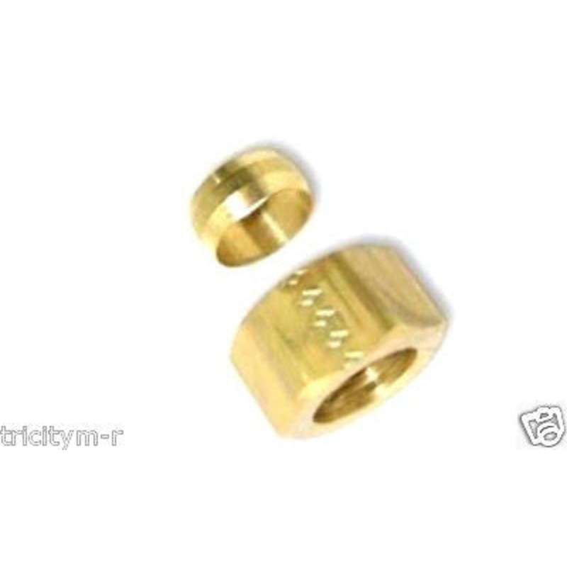 RIDGID 3/8 Compression Ferrule & Nut Set 17738 & 17743
