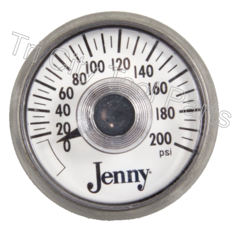 142-1003 Gauge Jenny Air Compressor Gauge 1.5  200psi  1/4 NPT