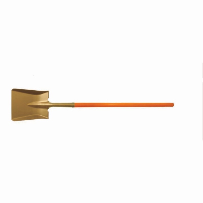 Carltsoe Safety CS Unitec Ex1005-270A Aluminum Bronze Non-Sparking, Low-Magnetism, Corrosion Resistant Round Point Shovel with Nupla Handle