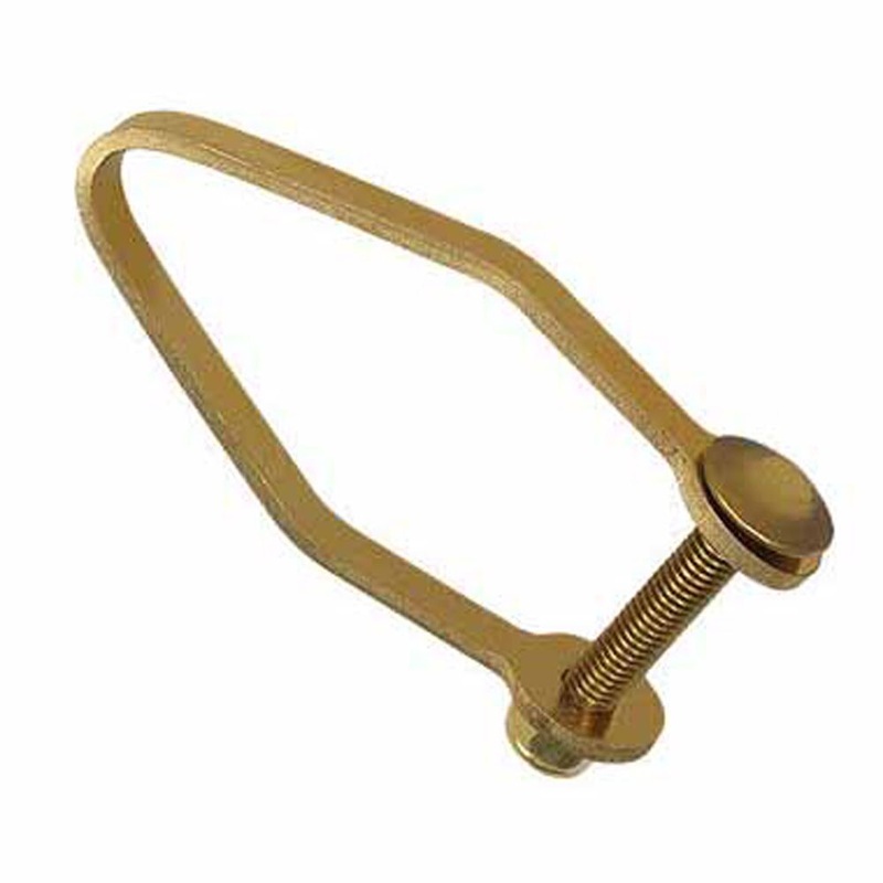 Carltsoe Safety CS Unitec Ex100M6-20BR Aluminum Bronze Non-Sparking, Non-Magnetic, Corrosion Resistant Brass Shackle for Drop Protection For under 5lbs