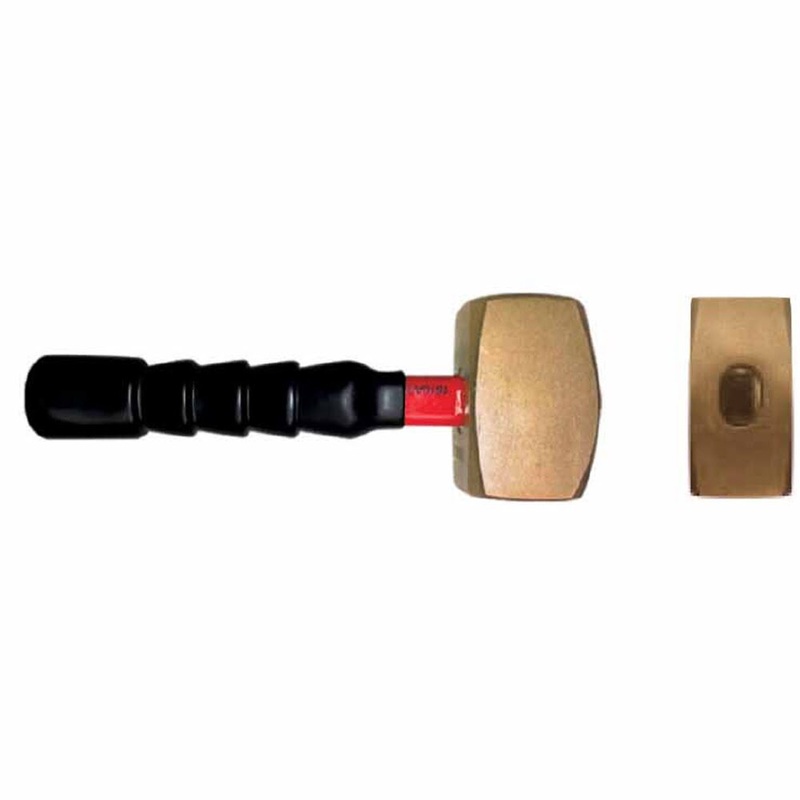 Carltsoe Safety CS Unitec Ex108U-0200A Aluminum Bronze Non-Sparking, Low-Magnetism, Corrosion Resistant Club Hammer 2 Lbs (0.91 Kg)