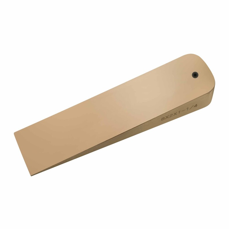 Carltsoe Safety CS Unitec Ex1101U-10A Aluminum Bronze Non-Sparking, Low-Magnetism, Corrosion resistant Flange Wedge with Lanyard Hole 2