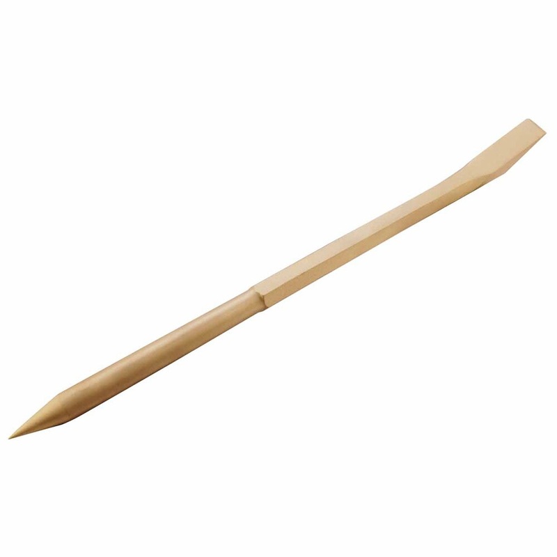 Carltsoe Safety CS Unitec Ex1301-500A Aluminum Bronze Non-Sparking, Low-Magnetism, Corrosion Resistant 3/4 x 20 Pinch Bar