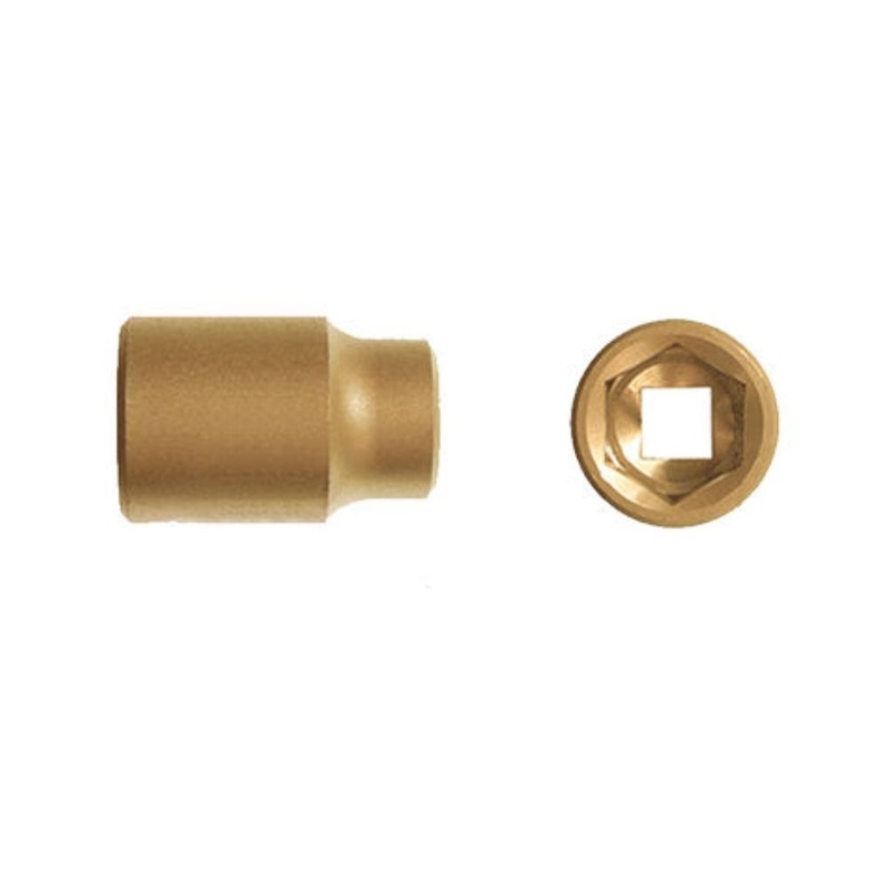 Carltsoe Safety CS Unitec Ex1503A-035UB Copper Beryllium Non-Sparking, Non-Magnetic, Corrosion Resistant Regular Socket 5/8x 3/8 Drive x 1-3/8 Depth