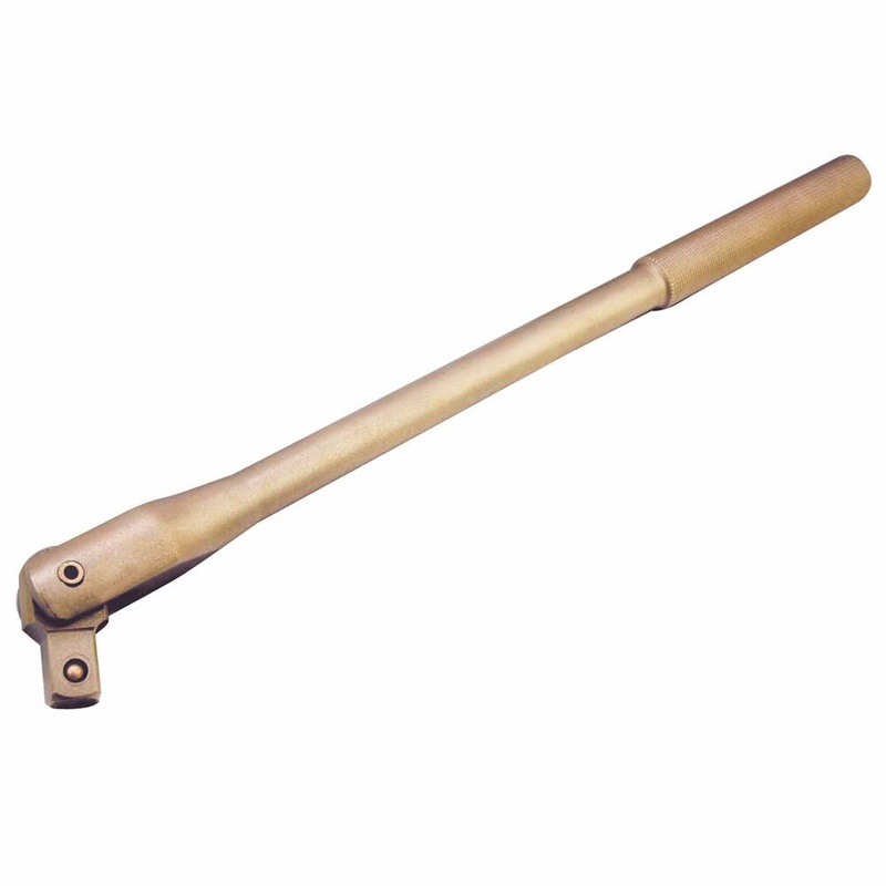 Carltsoe Safety CS Unitec Ex1506B-B Copper Beryllium Non-Sparking, Non-Magnetic, Corrosion Resistant Hinged Handle 1/2 Drive