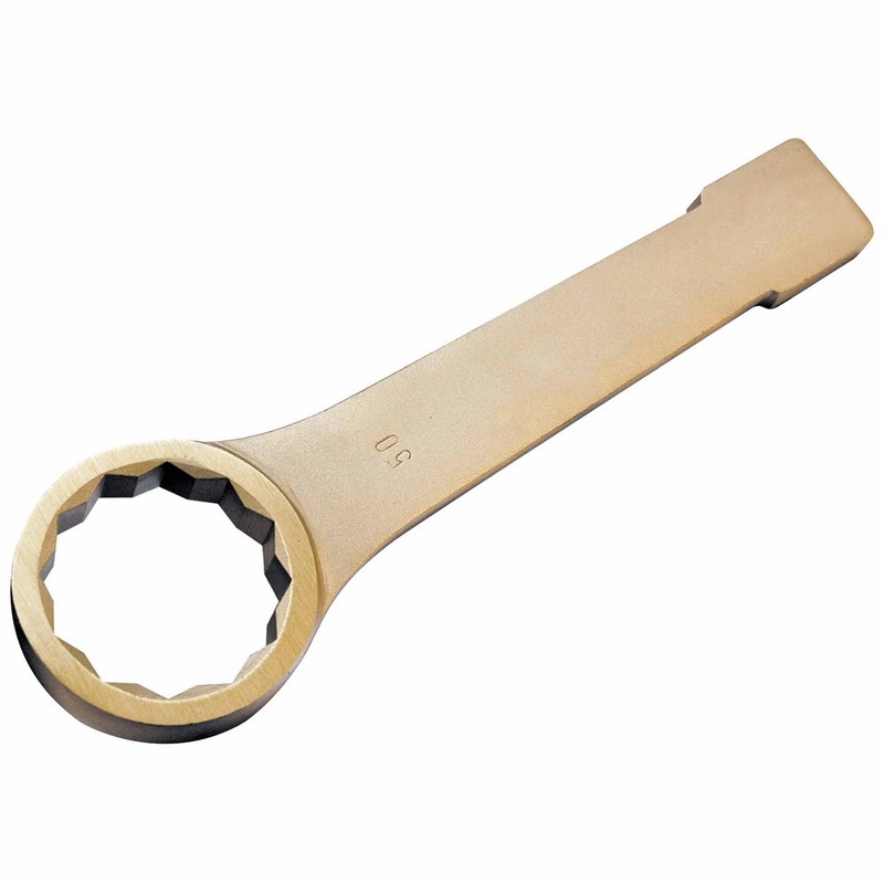 Carltsoe Safety CS Unitec Ex201-035UB Copper Beryllium Non-Sparking, Non-Magnetic, Corrosion Resistant 12 Point Single Box End Wrench  25/32