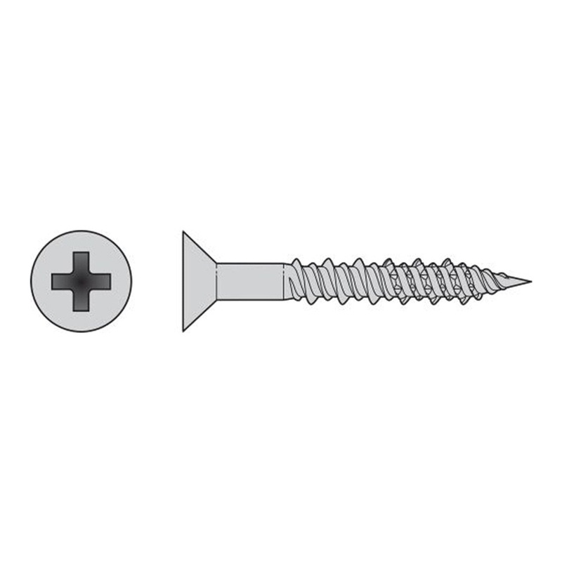 Simpson T10J200FX-RP8 Strong-Tie Marine Screw Flat Head #10 x 2 #2 Phillips Drive Type 316 (8 Pack)