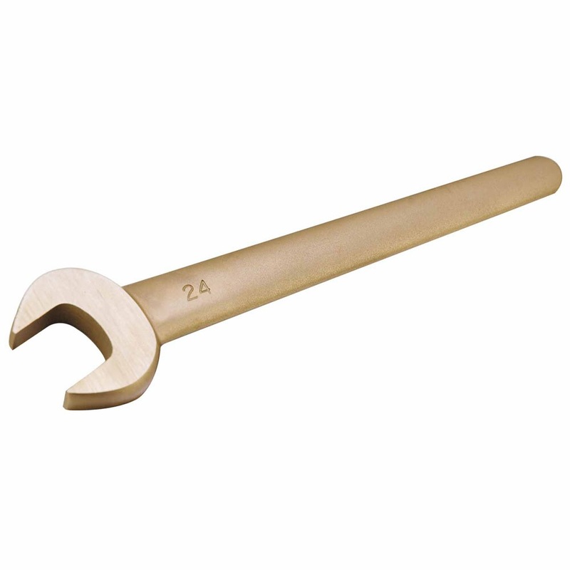 Carltsoe Safety CS Unitec Ex205-010UB Copper Beryllium Non-Sparking, Non-Magnetic, Corrosion Resistant Open End Wrench 5/16