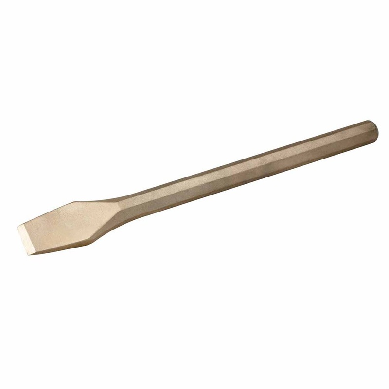 Carltsoe Safety CS Unitec Ex304S-300B Copper Beryllium Non-Sparking, Non-Magnetic, Corrosion Resistant 11/16 8-Point Chisel