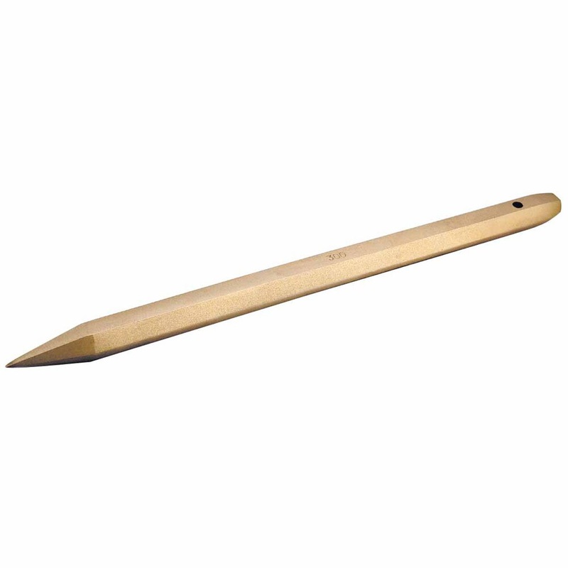 Carltsoe Safety CS Unitec Ex307-200A Aluminum Bronze Non-Sparking, Low-Magnetism, Corrosion Resistant 8 Diamond Point Chisel