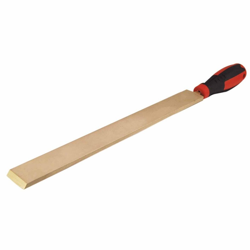 Carltsoe Safety CS Unitec Ex401-18B Copper Beryllium Non-Sparking, Non-Magnetic, Corrosion Resistant Flat Scraper 12 (300 mm)