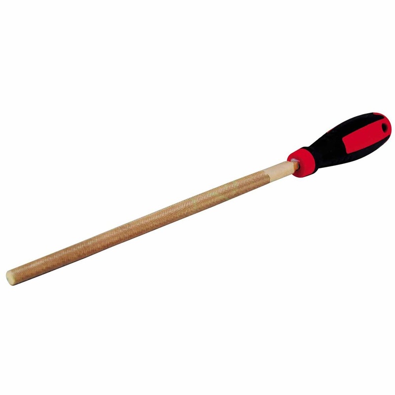 Carltsoe Safety CS Unitec Ex411R-200B Copper Beryllium Non-Sparking, Non-Magnetic, Corrosion Resistant 8 Round File