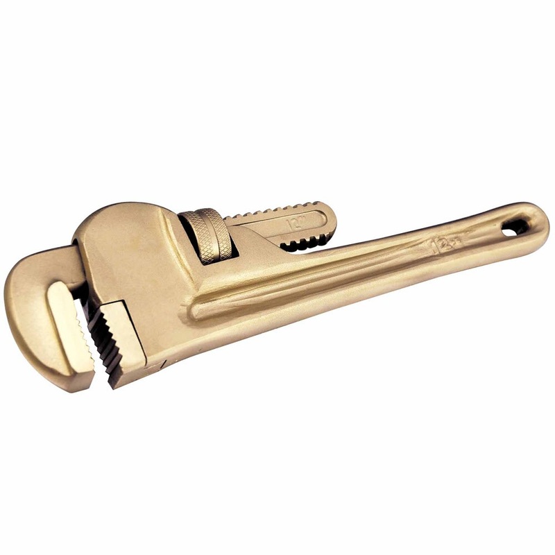 Carltsoe Safety CS Unitec Ex502-36B Copper Beryllium Non-Sparking, Non-Magnetic, Corrosion Resistant American Type Pipe Wrench 36 (900 mm)