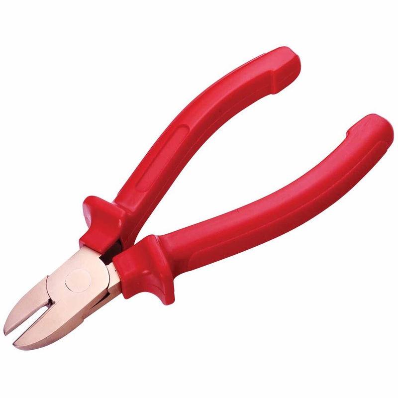 Carltsoe Safety CS Unitec Ex601-6B Copper Beryllium Non-Sparking, Non-Magnetic, Corrosion Resistant Diagonal Cutting Pliers 6-3/8 (160 mm)