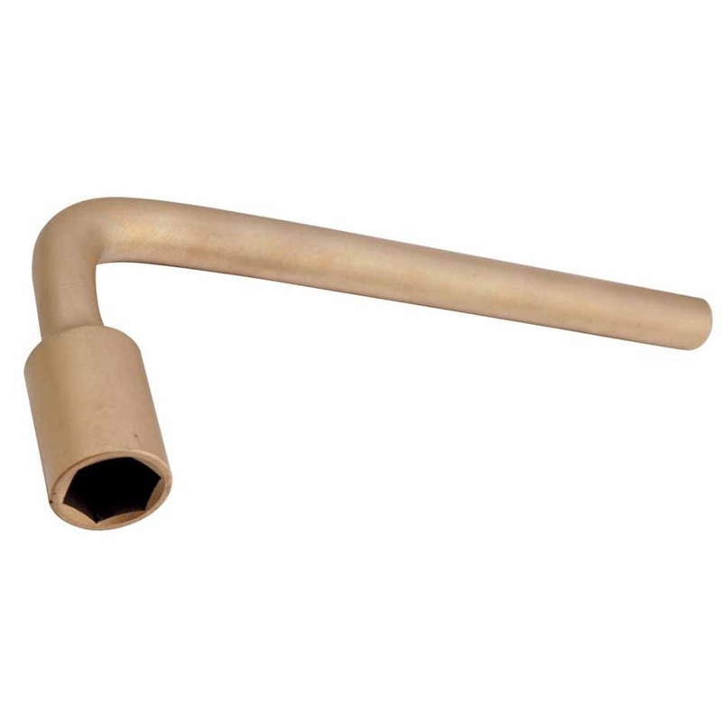 Carltsoe Safety CS Unitec Ex701-060UB Copper Beryllium Non-Sparking, Non-Magnetic, Corrosion Resistant 6 point L type Socket Wrench 3/4
