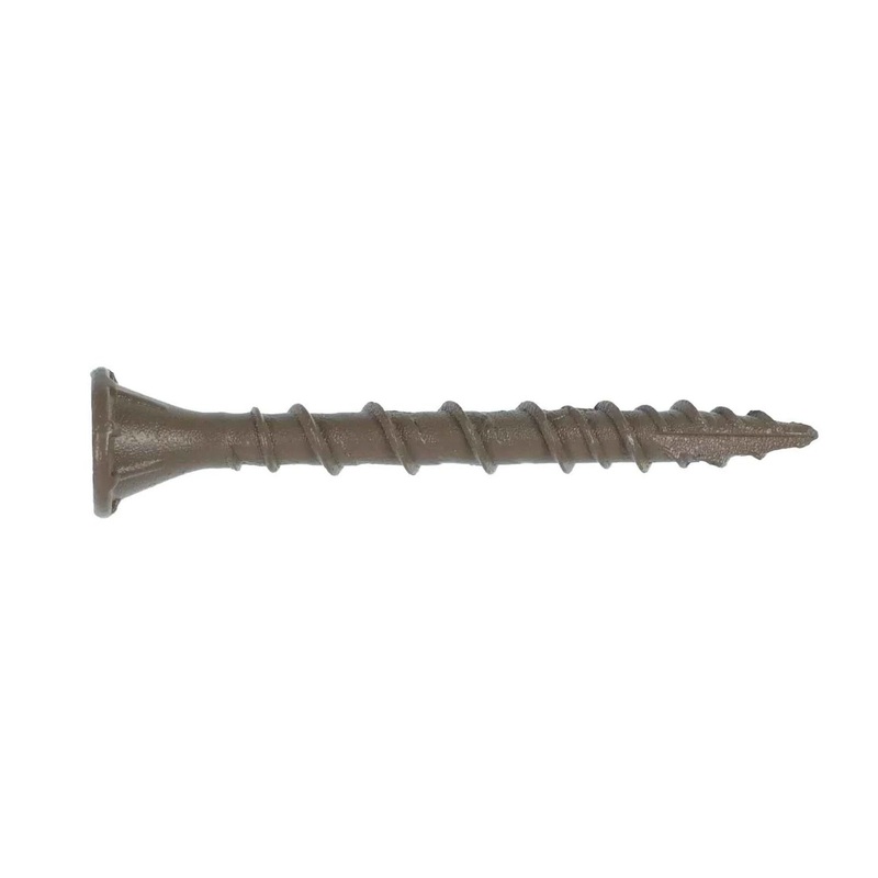 Simpson Strong-Tie DSVT158R160 (#8 x 1-5/8 T25) Deck-Drive DSV Wood Screw Flat Head Quik Guard Coating Tan (160 Pack)