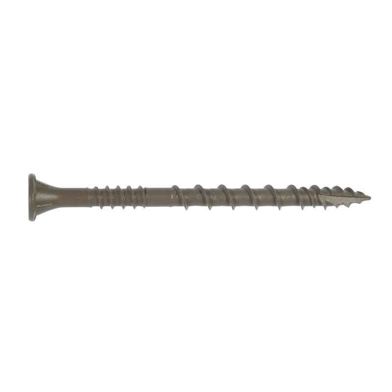Simpson Strong-Tie DSVT212R240 (#10 x 2-1/2 T25) Deck-Drive DSV Wood Screw Flat Head Quik Guard Coating Tan (240 Pack)