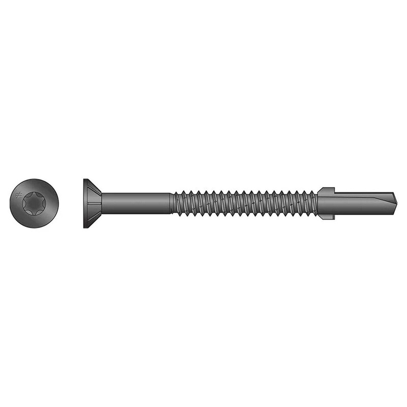 Simpson Strong-Tie TFP1475S (#14 x 3) Strong-Drive TF T30 Black Phosphate Wood-to-Steel Screw (750 Pack)