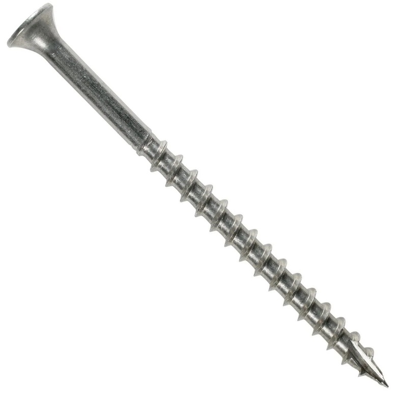 Simpson T08162DBB Strong-Tie Bugle-Head Wood Screw, Square Drive #8 x 1-5/8 Type 316 (4000 Pack)