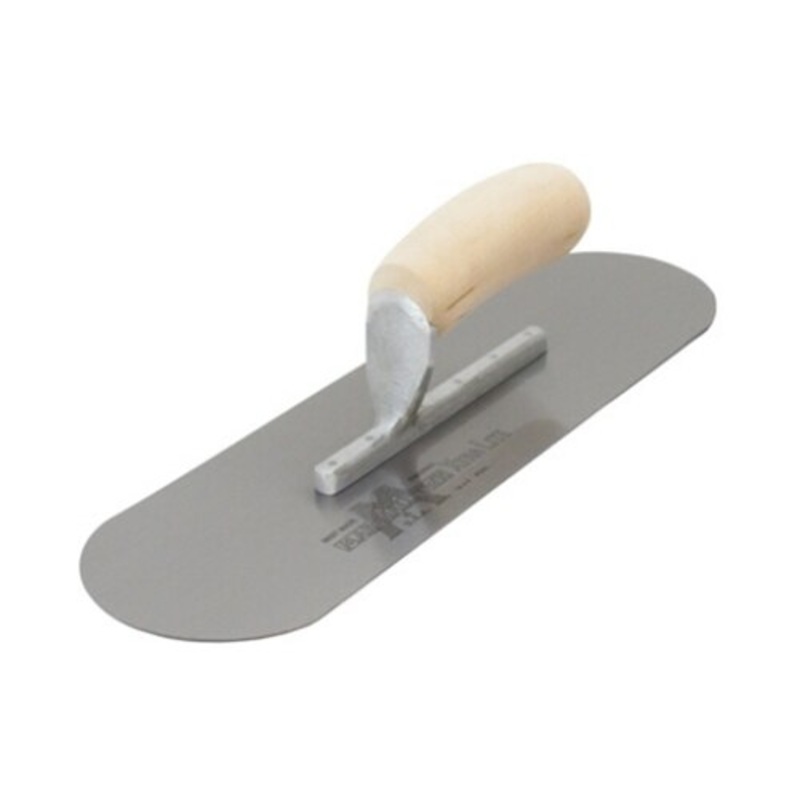 MarshallTown SP16 16 x 4-1/2 Pool Trowel with Curved Wood Handle