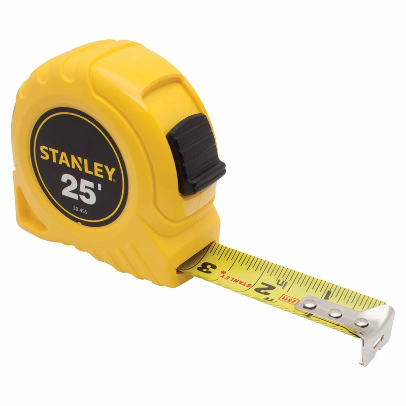 Stanley 30-455 Steel SAE Tape Measure, 1 x 25′ Yellow