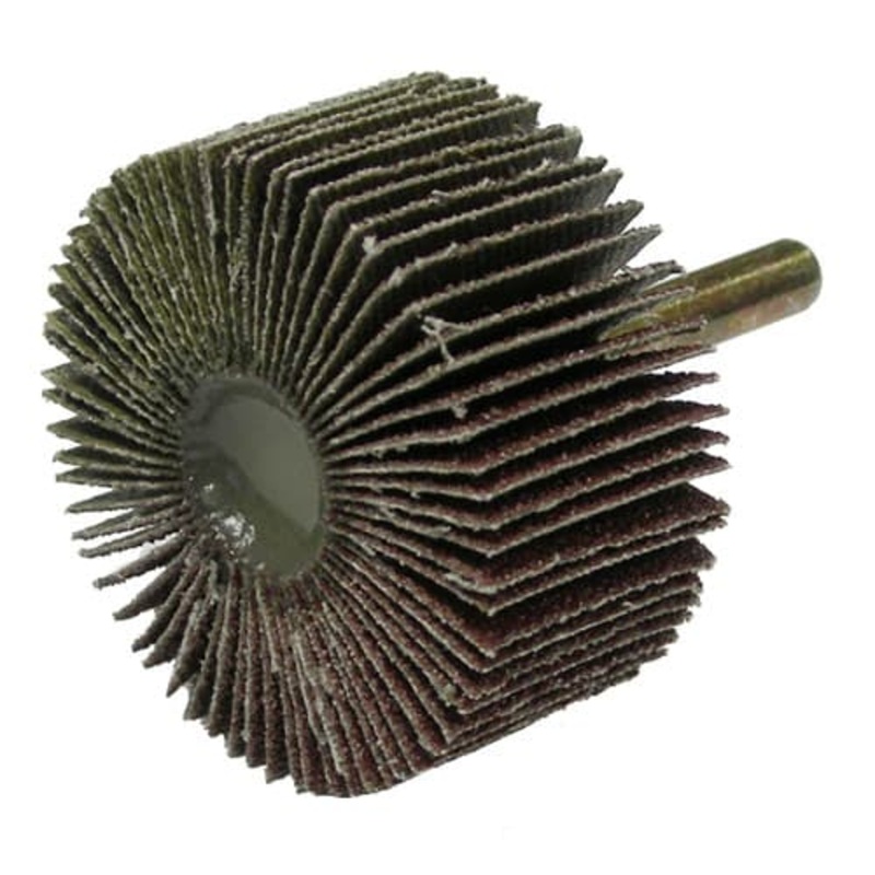 Weiler 52015 2 x 1 Tiger Coated Abrasive Flap Wheel, 1/4 Stem, 60AO
