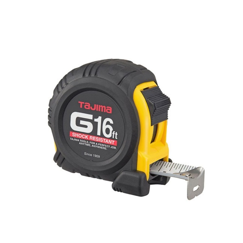 Tajima G-16BW G-Series Standard Scale 16′ x 1 Steel Blade Tape Measure