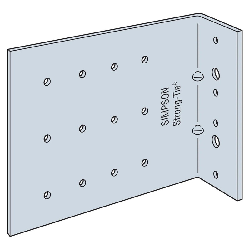 Simpson Strong-Tie FC62-5/118-R25 (2 x 6 x 5) Fixed-Clip Connector for Bypass Framing (25 Pack)