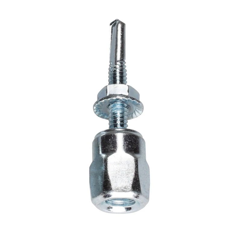 Simpson Strong-Tie RSV37100N (1/4 x 1, 3/8) Steel Rod Hanger Vertical Threaded Anchor for Rod with Nut (25 Pack)