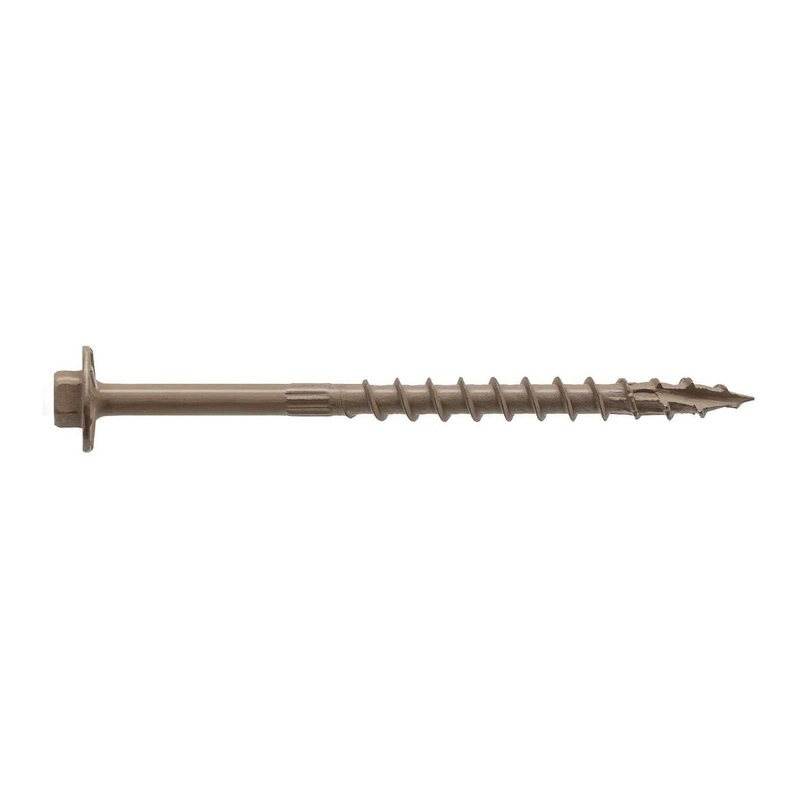 Simpson Strong-Tie SDWH19400DB-R12 (0.195 x 4 5/16 Hex) Timber-Hex Screw Double-Barrier Coating (12 Pack)