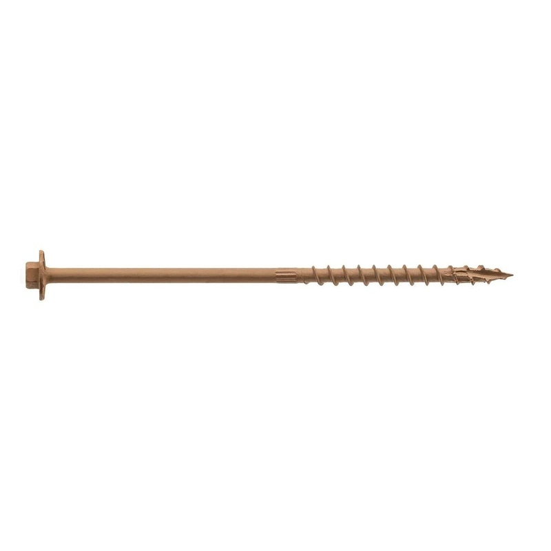 Simpson Strong-Tie SDWH19600DB-R12 (0.195 x 6 5/16 Hex) Timber-Hex Screw Double Barrier Coating (12 Pack)