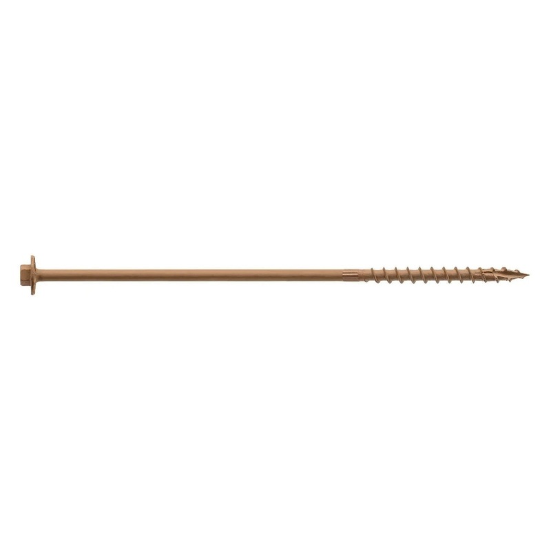 Simpson Strong-Tie SDWH19800DB-R12 (0.195 x 8 5/16 Hex) Timber-Hex Screw Double-Barrier Coating (12 Pack)