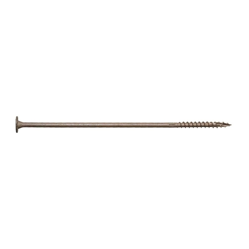 Simpson Strong-Tie SDWS221000DB-R12 (0.220 x 10) Strong-Drive SDWS Timber Screw with Double-Barrier Coating Exterior Grade T40 Tan (12 Pack)