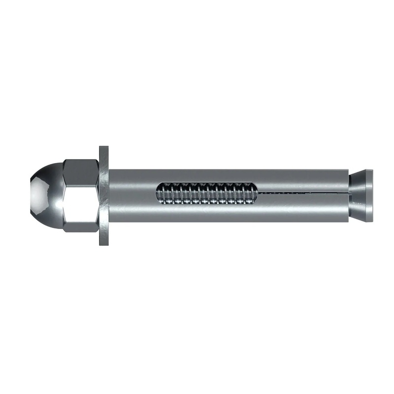 Simpson Strong-Tie SL25138A (1/4 x 1-3/8) Sleeve-All Acorn-Head Sleeve Anchor Zinc Plated (100 Pack)