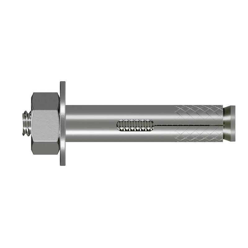 Simpson Strong-Tie SL37178HSS (3/8 x 1-7/8) Sleeve-All Hex-Head Stainless-Steel Sleeve Anchor (50 Pack)