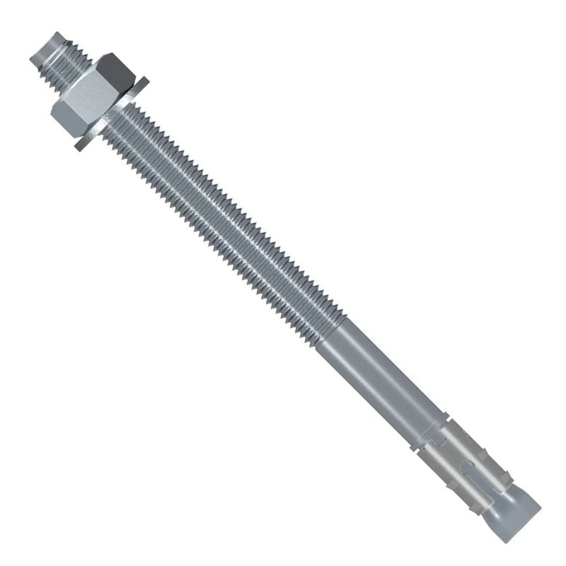 Simpson Strong-Tie STB2-1001000 (1 x 10) Strong-Bolt 2 Wedge Anchor Zinc Plated (5 Pack)