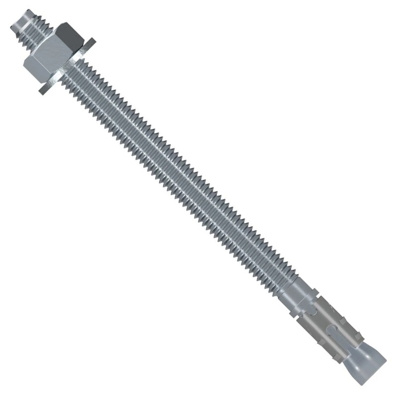Simpson Strong-Tie STB2-508124SS (1/2 x 8-1/2) Strong-Bolt 2 Wedge Anchor 304 Stainless Steel (25 Pack)