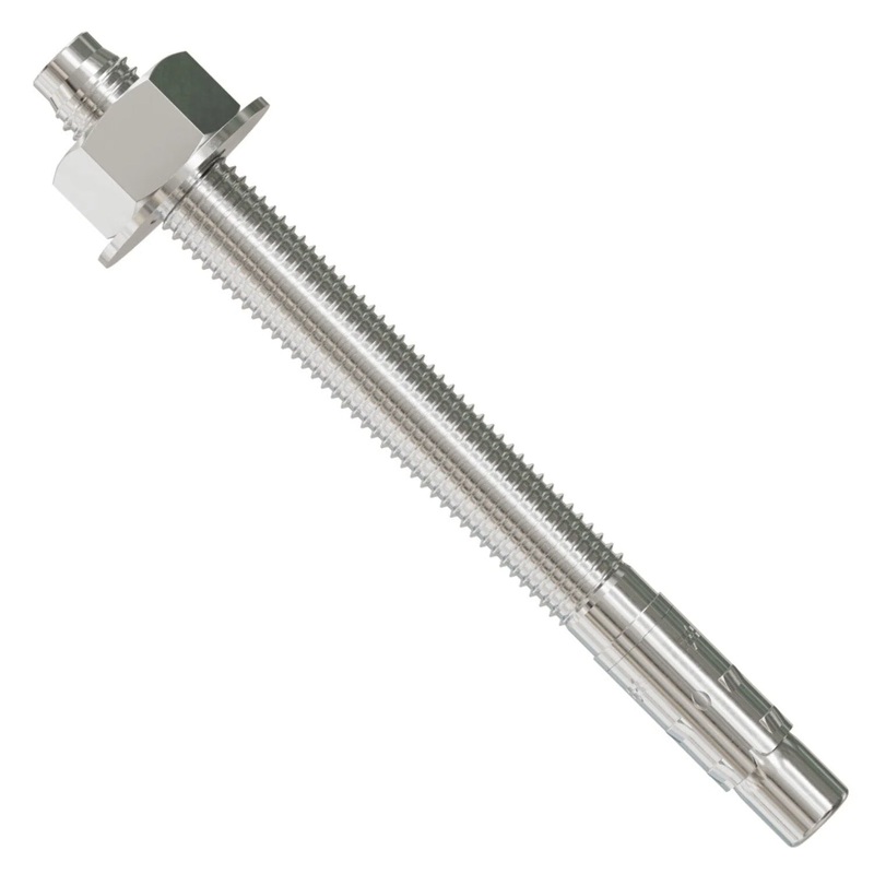 Simpson Strong-Tie STB2-627004SS (5/8 x 7) Strong-Bolt 2 Wedge Anchor Type 304 Stainless-Steel (20 Pack)
