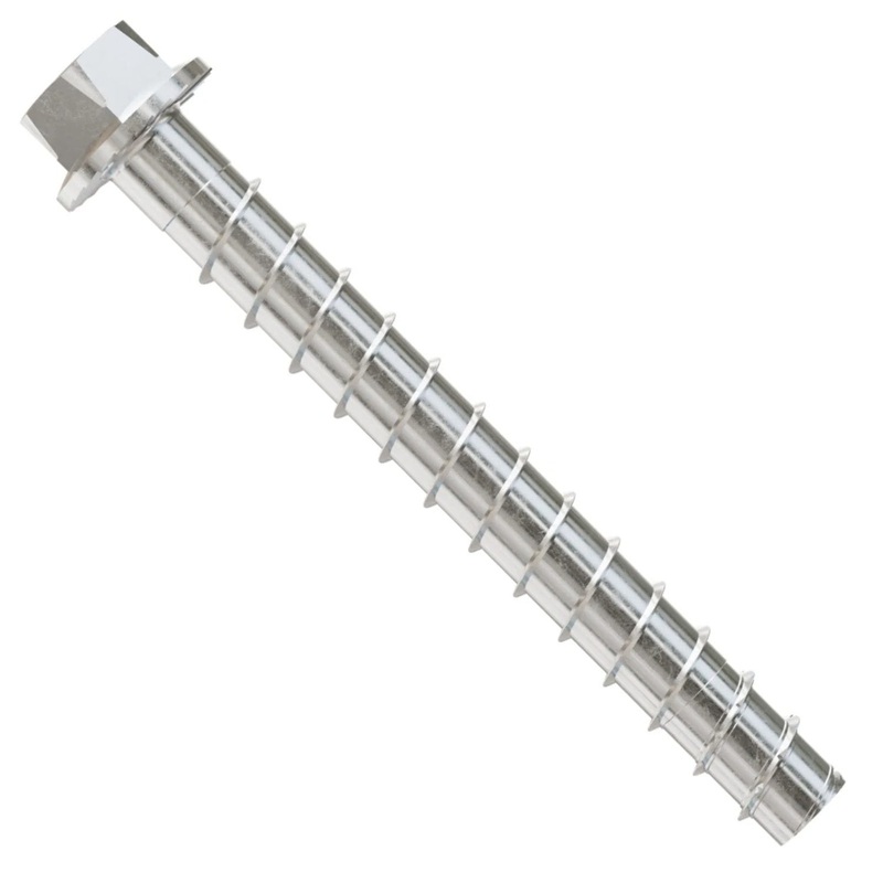 Simpson Strong-Tie THDB62600H6SS (5/8 x 6) Titen HD Screw Anchor 316 Stainless Steel (10 Pack)