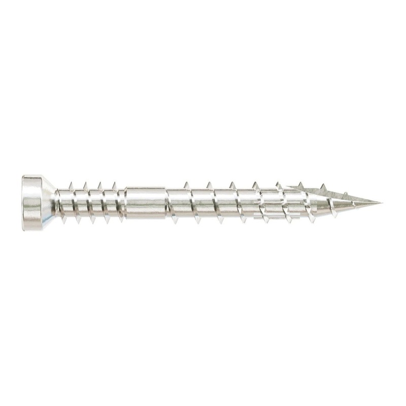 Simpson Strong-Tie FT07114T500 (#7 x 1-1/4 T10) Finish Trim Screw Trim-Head Type 316 (500 Pack)