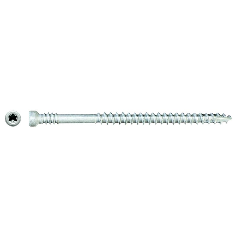 Simpson Strong-Tie FT07212R400W (#7 x 2-1/2) Finish Trim Screw T10, Trim-Head, White Exterior Grade (400 Pack)