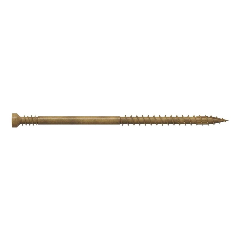 Simpson Strong-Tie FT07300MB (#7 x 3 T10) Finish Trim Screw Tan, Quik Guard Coating (1750 Pack)