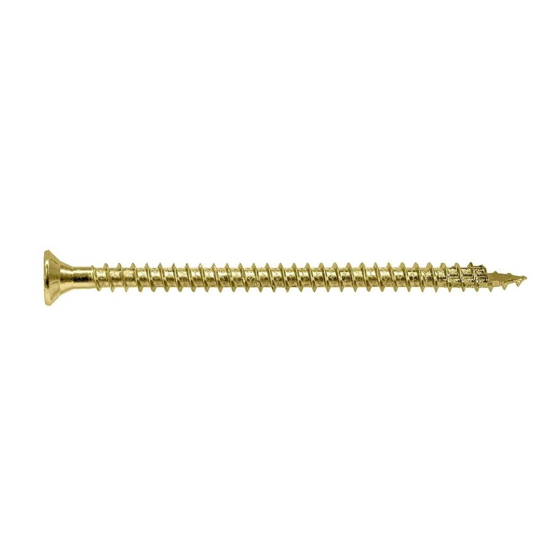 Simpson Strong-Tie SDCF27614-R30 (0.390 x 6-1/4) Strong-Drive SDCF Timber-CF Screw T50 Yellow Zinc (30 Pack)