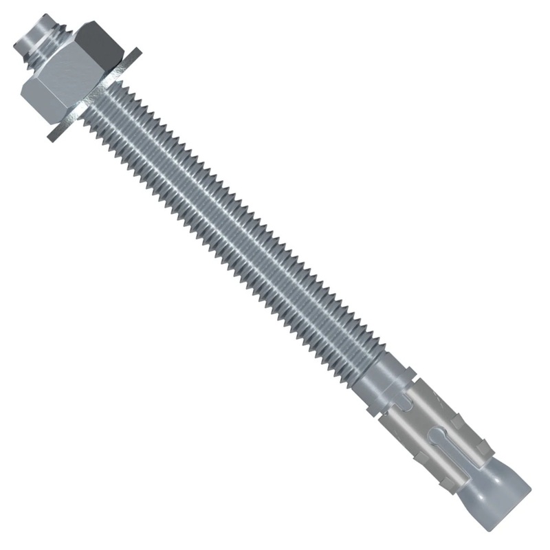 Simpson Strong-Tie STB2-25134 (1/4 x 1-3/4) Strong-Bolt 2 Wedge Anchor Zinc Plated (100 Pack)