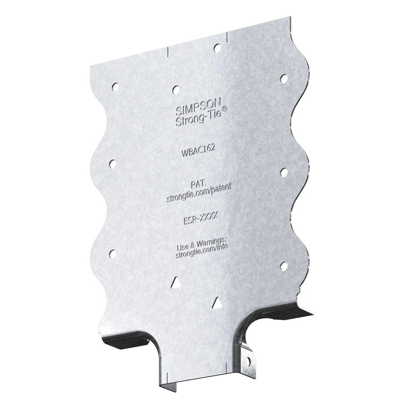 Simpson Strong-Tie WBAC200-R50 (2) WBAC Wood Backing Steel Connector for Flange (50 Pack)