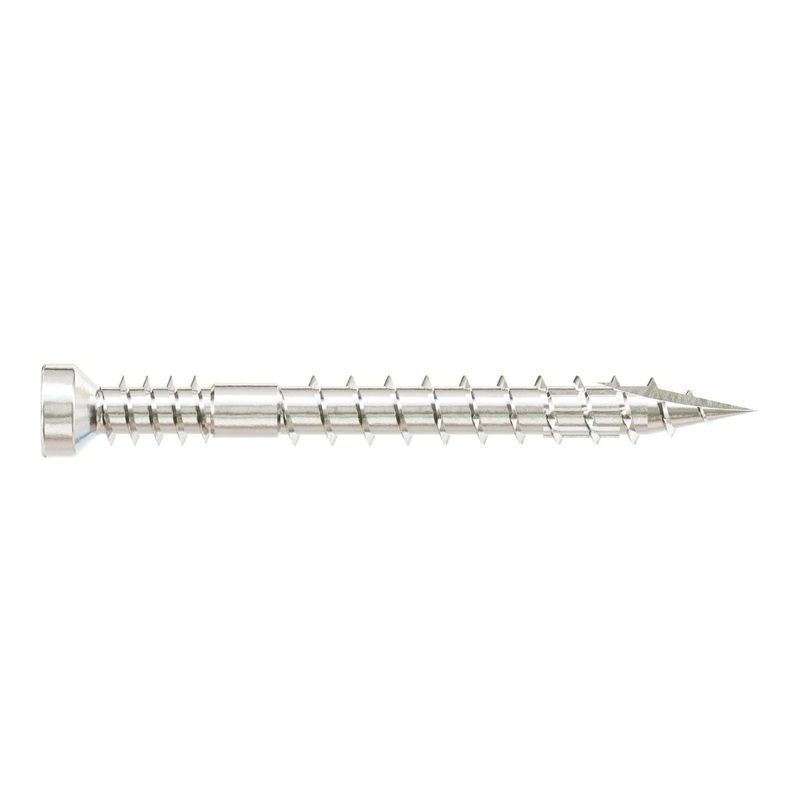 Simpson Strong-Tie FT07112T100 (#7 x 1-1/2 T10) Finish Trim Screw Trim-Head Type 316 Stainless Steel (100 Pack)