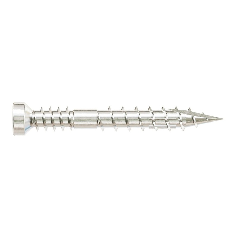 Simpson Strong-Tie FT07114T100 (#7 x 1-1/4 T10) Finish Trim Screw Trim-Head Type 316 (100 Pack)