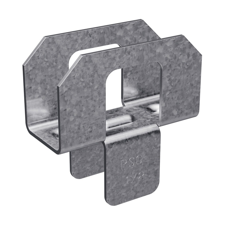 Simpson Strong-Tie PSCL 1/2(1/2 20-Gauge) Panel Sheathing Clip for 1/2 Plywood (250 Pack)