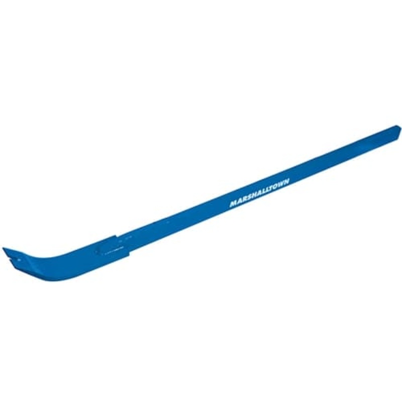 MarshallTown 10453 Monster Pry Bar, All Steel 56L, Open Angle Sharp Pry Bend (Blue)