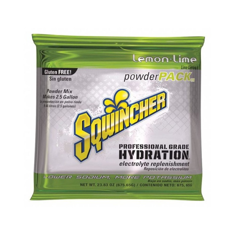 Sqwincher 159016043 Lemon lime – 2.5 Gallon Powder Pack